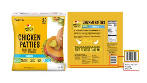 Foster Farms Recalls Fully Cooked Frozen Chicken Patties From Costco Frozen Foods Biz