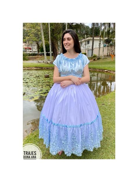 Saia De Umbanda Branca Com Tule Azul Trajes Dona Ana