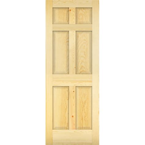 Reliabilt 6 Panel 32 In X 80 In 6 Panel Hollow Core Primed Molded Composite Slab Door At