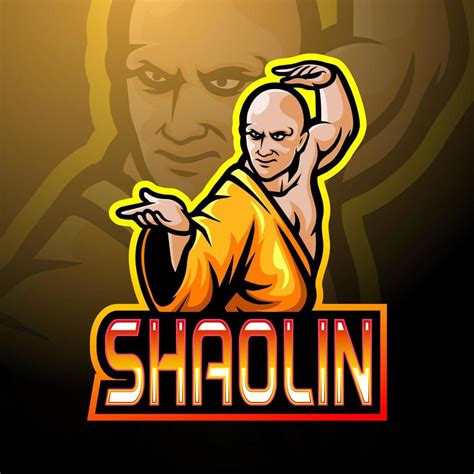 Shaolin Esport Logo Mascot Design 8076139 Vector Art At Vecteezy