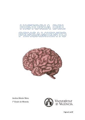 APUNTES HISTORIA DEL PENSAMIENTO Pdf