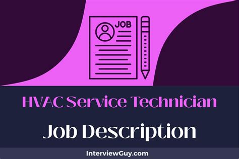 Hvac Service Technician Job Description Updated For 2024