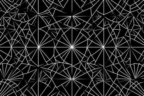 Premium AI Image | a black and white abstract background with lines and ...