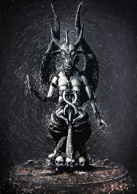 Baphomet Digital Art - Baphomet by Zapista OU Satanic Art, Occult Art ...