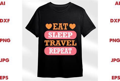 Eat Sleep Travel Repeat Graphic by rahim360day · Creative Fabrica