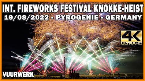 Int Fireworks Festival Knokke Heist Pyrogenie Germany