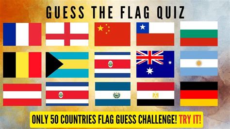 50 Countries Guess The Flag Quiz | Flag Quiz Challenge | Guess the ...