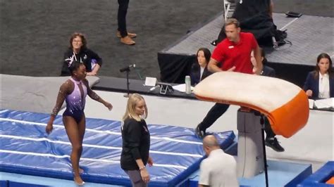 Simone Biles Yurchenko Double Pike Vault Training Us Championships Day 1 Youtube