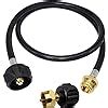 Amazon DOZYANT Propane Adapter Hose 1 Lb To 20 Lb Converter Hose