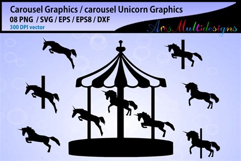 Carousel Silhouette Svg Creative Fabrica