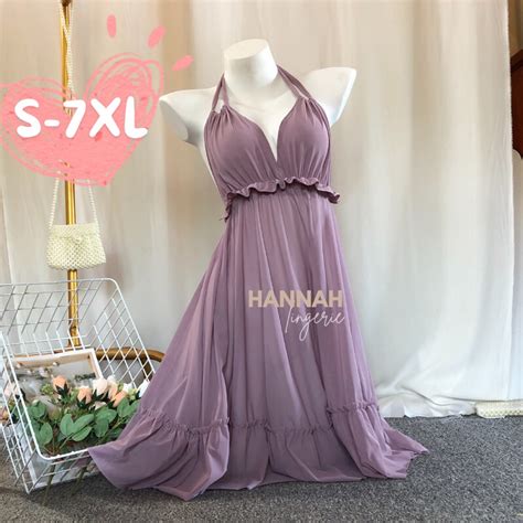 Jual KEIRA Nightdress By Hannah Lingerie 7XL 6XL 5XL 4XL 3XL XXL XL L M S Premium Halu