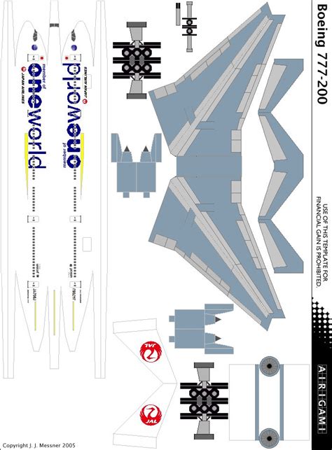 4G Japan Airlines 2010 C S Special Boeing 777 200 Airigami X By