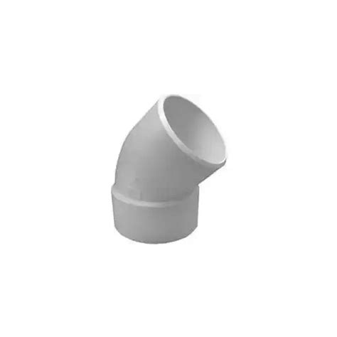 Ipex Canplas 192406 Sanitary Street Pipe Elbow 6 Inch 45 Degree Angle