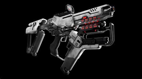 ArtStation - sci-fi laser gun