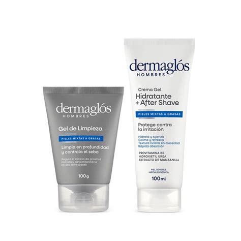 Combo Dermagl S Hombres Rutina Facial Limpieza Hidrataci N