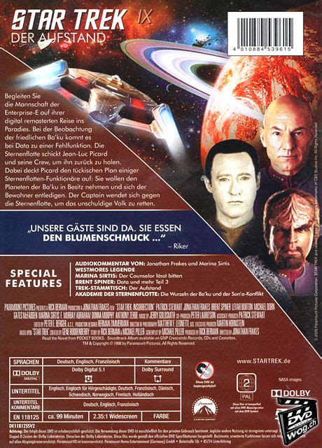 Star Trek 9 Der Aufstand Remastered Dvd Filme • World Of Games