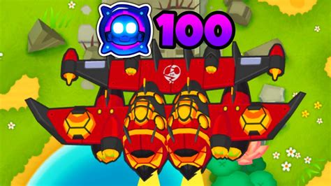 How Far Can A Max Level Ace Paragon Get Bloons Td Youtube