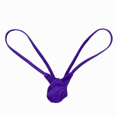 Mens Lingerie Sexy Low Rise Micro Penis Pouch Sissy Panties Open Back Bikini G String Jockstrap