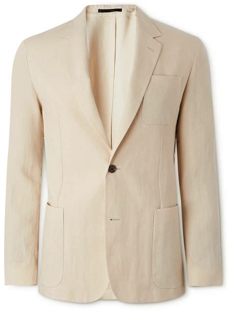 Paul Smith Unstructured Linen Blazer Neutrals Paul Smith