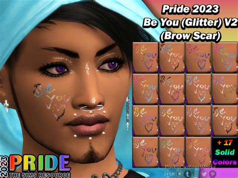 The Sims Resource Pride Be You Glitter V Brow Scar