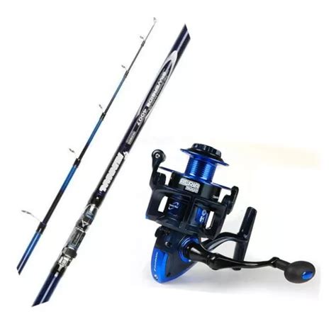 Combo Kunnan Caña Silverside Reel Atria Pesca Pejerrey Envío gratis