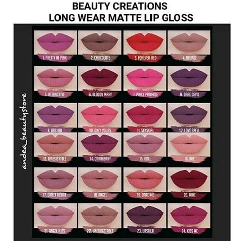 Long Wear Matte Lipgloss Matte Lip Gloss Lip Gloss Lip Colors