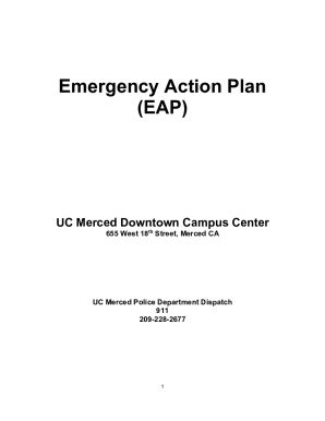 Fillable Online Emergency Ucmerced Building Emergency Action Plan BEAP