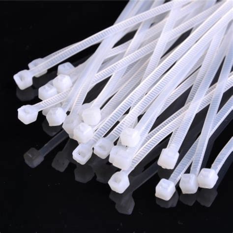 DELight 50pcs 3 7 8 Cable Wire Zip Tie Self Locking Nylon Strap LED