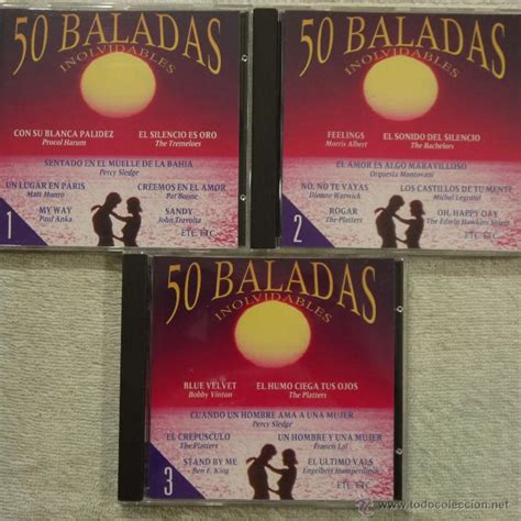 50 Baladas Inolvidables 3 Cds Vendido En Venta Directa 50856318