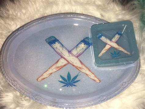 Double Blunt Rolling Tray Set Etsy