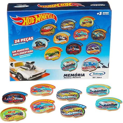Jogo Da Memoria Hot Wheels Pecas Anos Xalingo Papelaria Pigmeu