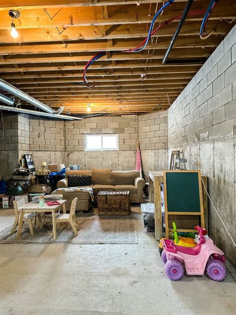 How We Converted Our Crawl Space To A Basement Before And After