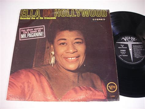 Ella Fitzgerald Ella In Hollywood 1961 Stereo Lp Ebay