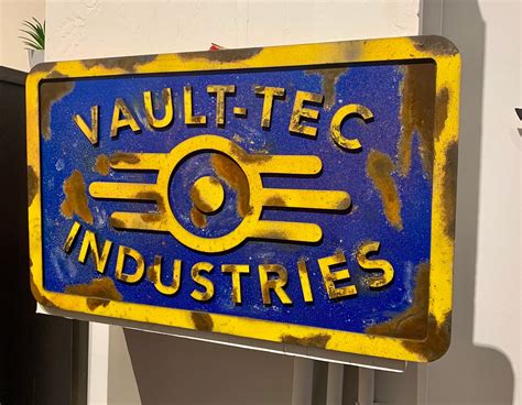 Vault-tec Engraved Sign Fallout Sign - Etsy