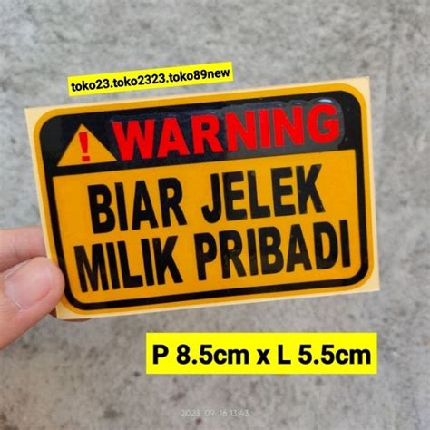 Jual Stiker Motor Cutting Warning Yang Pinjam Isi Bensin Shopee Indonesia