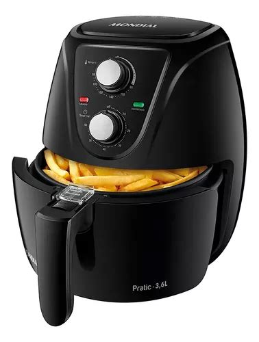 Fritadeira El Trica Sem Leo Airfryer Mondial Af Fb L Cor Preto