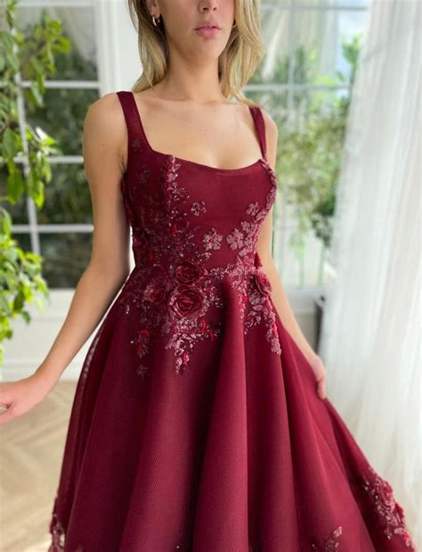 Maroon Promenade Midi Dress Prom Dress Inspiration Midi Dress Dress