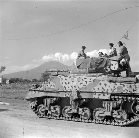 Camoflauged British M4 Sherman Tank Named Sheik In Italy 1943 World