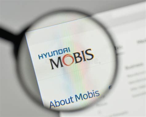 Milan Italy November 1 2017 Hyundai Mobis Logo On The Website