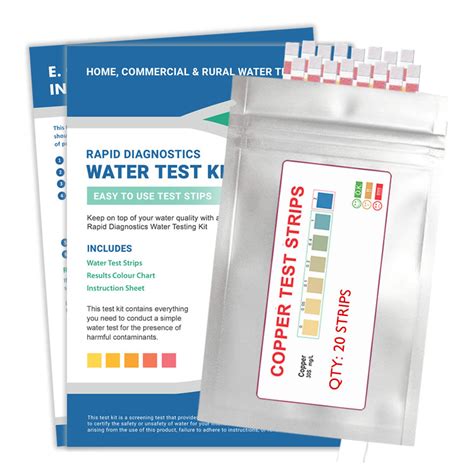 Drinking Water Copper Water Test Kit Allora Water Test Kits