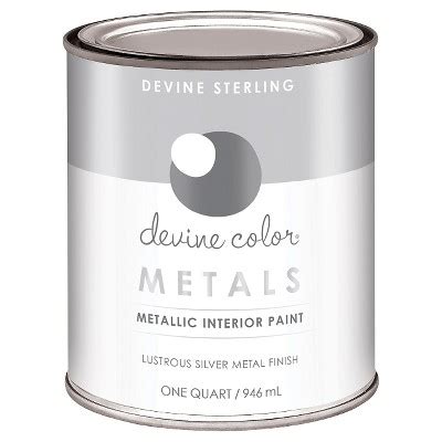 Devine Color By Valspar Quart Metallic Paint Sterling Metallic