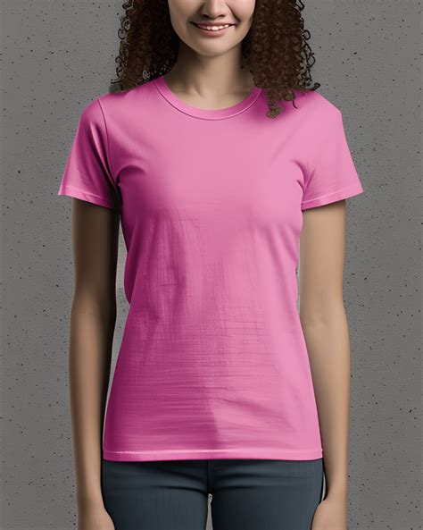 Blank Pink Tshirt Mockup · Creative Fabrica