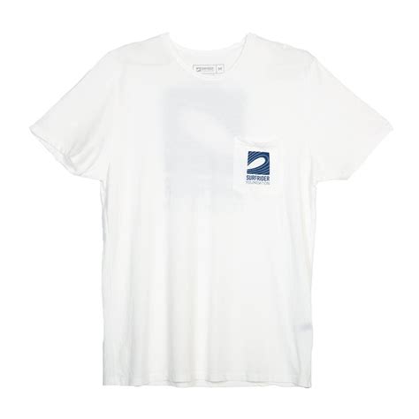 Logo Pocket T-Shirt (White) – The Surfrider Foundation