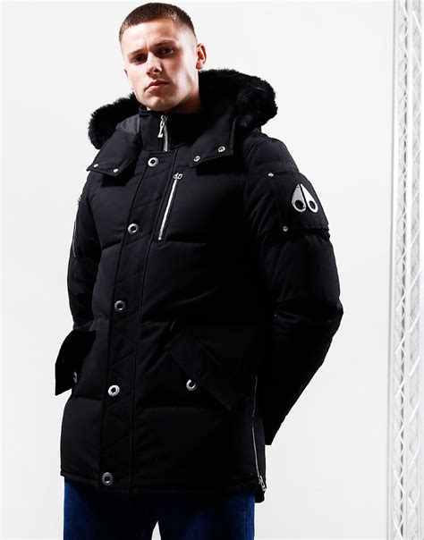 Moose Knuckles Original 3Q Shearling Down Jacket Black Terraces Menswear