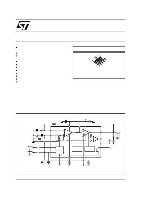 TDA7293 Datasheet 1 13 Pages STMICROELECTRONICS 120V 100W DMOS