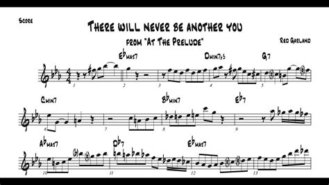 There Will Never Be Another You Red Garland Solo Transcription