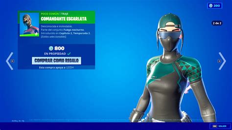 NUEVO ESTILO SKIN COMANDANTE ESCARLATA NUEVA TIENDA FORTNITE HOY 18