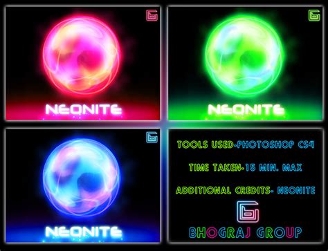 Neon Glow Orb By Bhograj On Deviantart