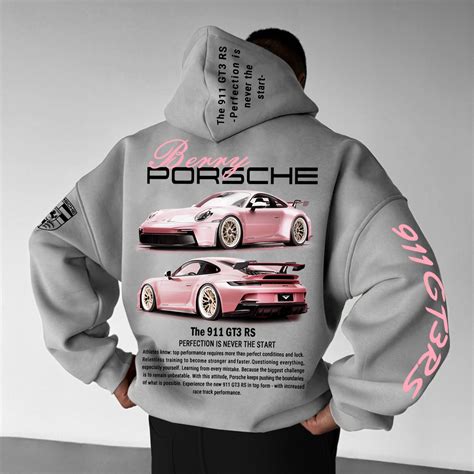 Oversize Sports Car 911 Gt3rs Hoodie
