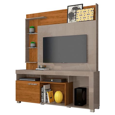 Estante Home Theater Caro Fendi Naturale Madetec